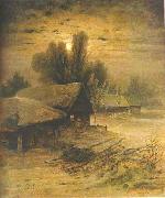 Alexei Savrasov Winter Night oil painting reproduction